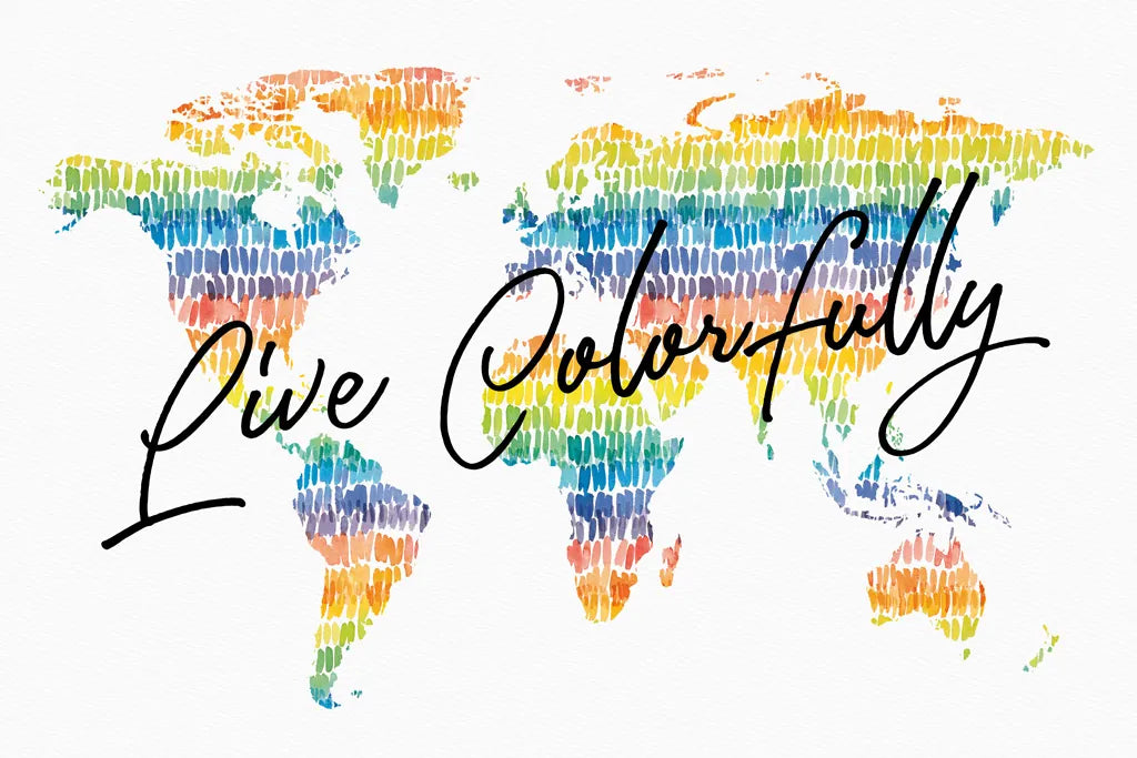 Rainbow World I by Wild Apple Portfolio. SKU 63006i. Archival Giclee Fine art print for wall decor.