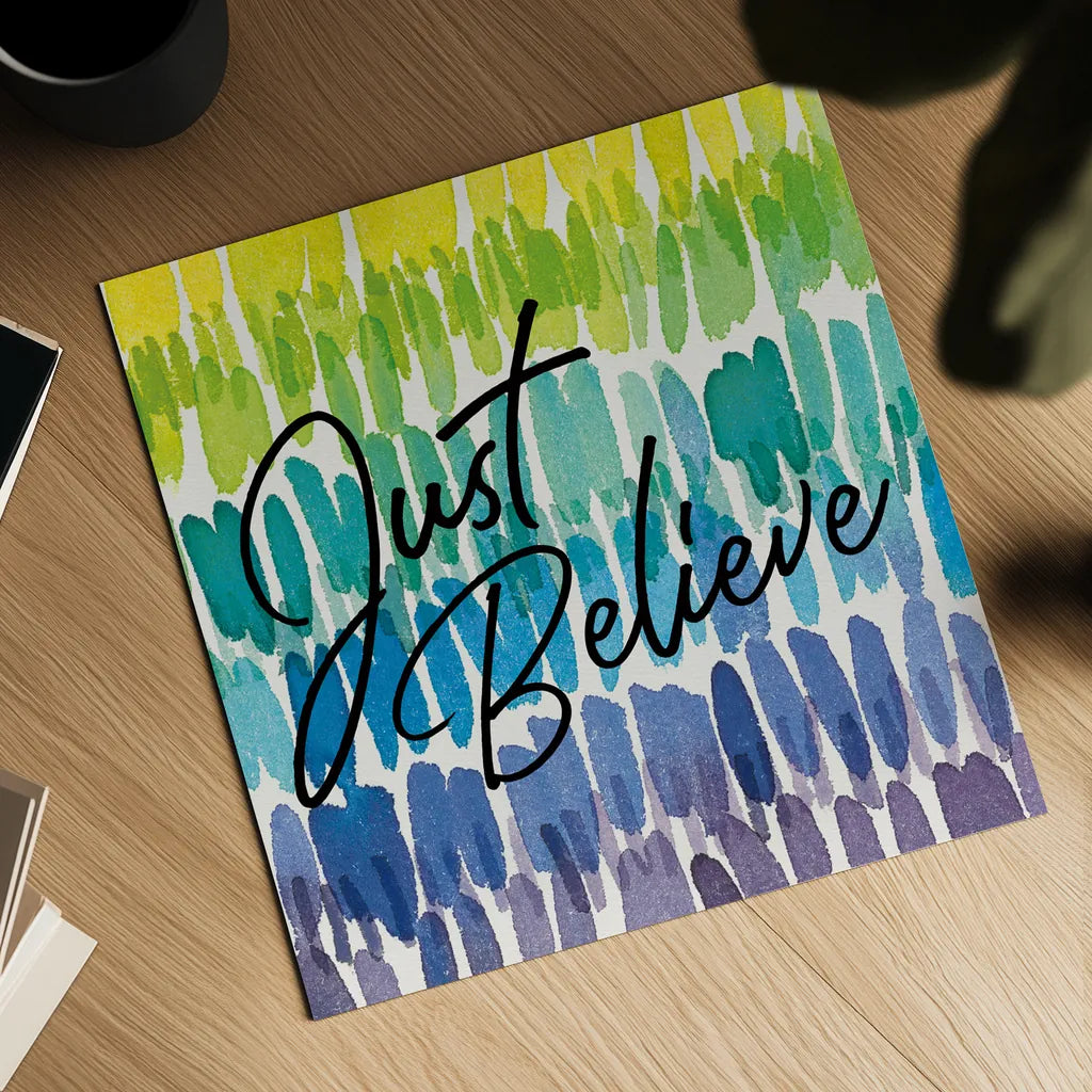 Rainbow World III by Wild Apple Portfolio. Shown as a detailed flat fine art print, highlighting archival giclee quality. Available as an archival giclee rolled canvas, fine art paper, or poster print. SKU 63008a.