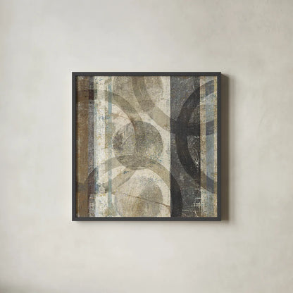 Raku II by Wild Apple Portfolio. Shown in a sleek black glass frame for a contemporary gallery look. Available as an archival giclee rolled canvas, fine art paper, or poster print. SKU 15688a.