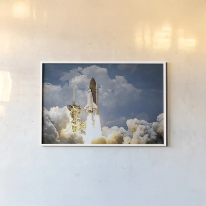Ready to Launch by Wild Apple Portfolio. shown as a paper print in a white frame. Available as a archival giclee rolled canvas, fine art paper, or poster print. SKU 87124i.