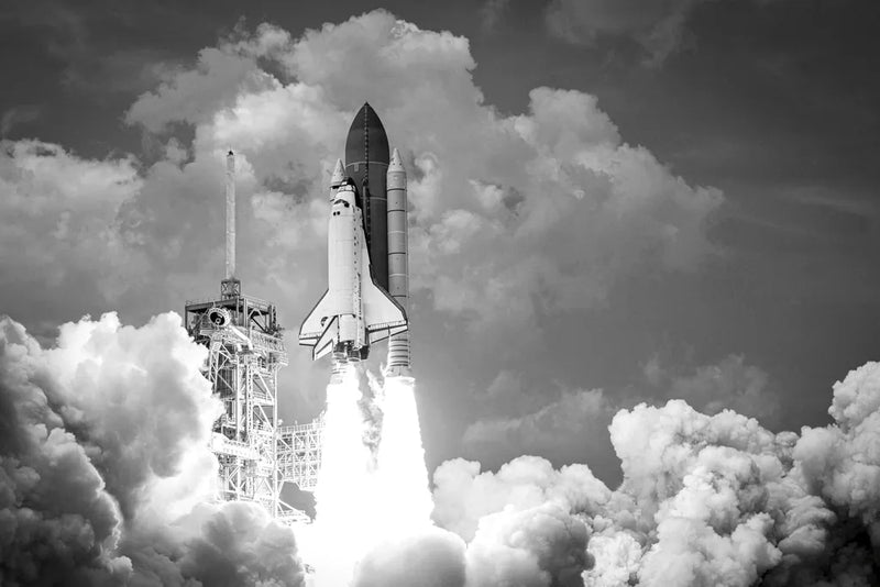 Ready to Launch BW by Wild Apple Portfolio. SKU 90383i. Archival Giclee Fine art print for wall decor.