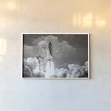Ready to Launch BW by Wild Apple Portfolio. shown as a paper print in a white frame. Available as a archival giclee rolled canvas, fine art paper, or poster print. SKU 90383i.