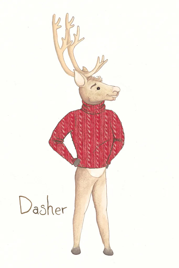 Reindeer I by Wild Apple Portfolio. SKU 103515h. Archival Giclee Fine art print for wall decor.