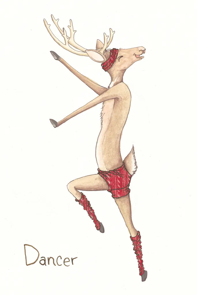 Reindeer II by Wild Apple Portfolio. SKU 103516h. Archival Giclee Fine art print for wall decor.
