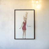 Reindeer IV by Wild Apple Portfolio. shown as a paper print in a black flame. Available as a archival giclee rolled canvas, fine art paper, or poster print. SKU 103518h.