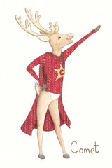 Reindeer V by Wild Apple Portfolio. SKU 103519h. Archival Giclee Fine art print for wall decor.