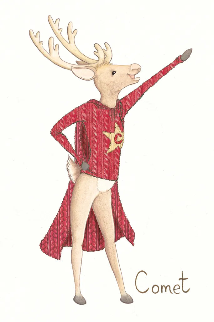Reindeer V by Wild Apple Portfolio. SKU 103519h. Archival Giclee Fine art print for wall decor.