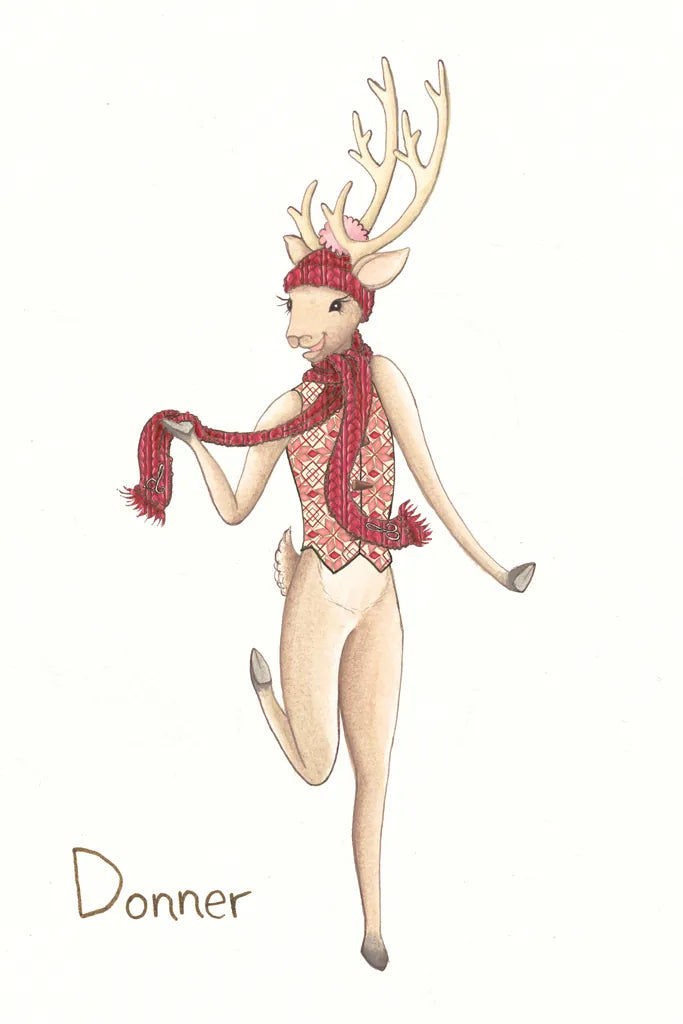 Reindeer VII by Wild Apple Portfolio. SKU 103521h. Archival Giclee Fine art print for wall decor.