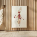Reindeer VII by Wild Apple Portfolio. shown as over sized large wall art. Available as an archival giclee rolled canvas, fine art paper, or poster print. SKU 103521h.