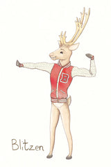 Reindeer VIII by Wild Apple Portfolio. SKU 103522h. Archival Giclee Fine art print for wall decor.