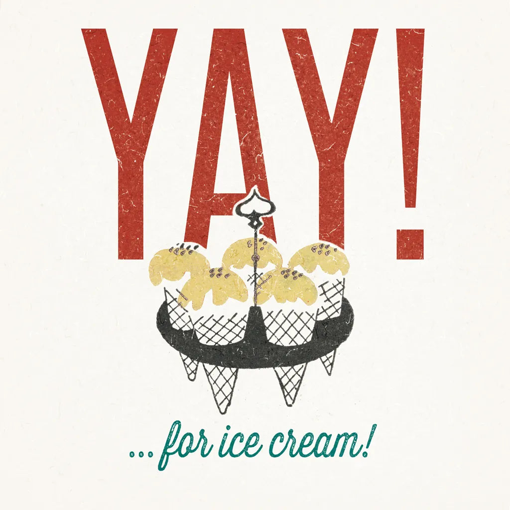 Retro Food Ice Cream by Wild Apple Portfolio. SKU 92163a. Archival Giclee Fine art print for wall decor.