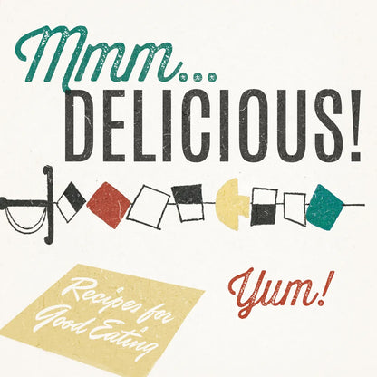 Retro Food Kabob by Wild Apple Portfolio. SKU 92164a. Archival Giclee Fine art print for wall decor.