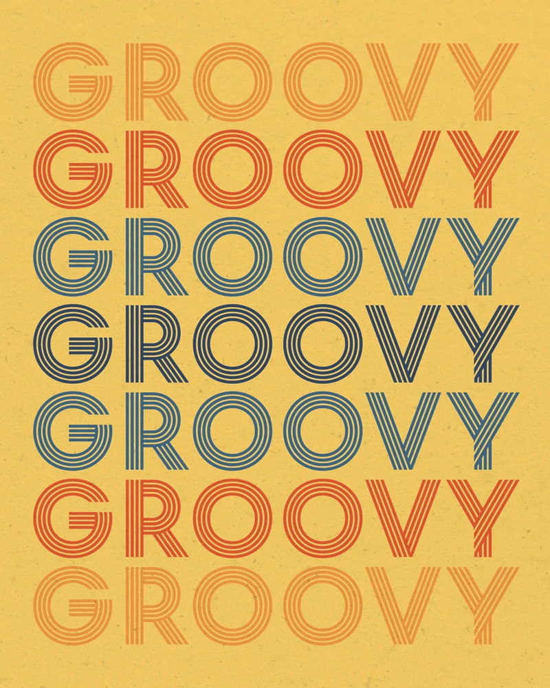 Retro Words I by Wild Apple Portfolio