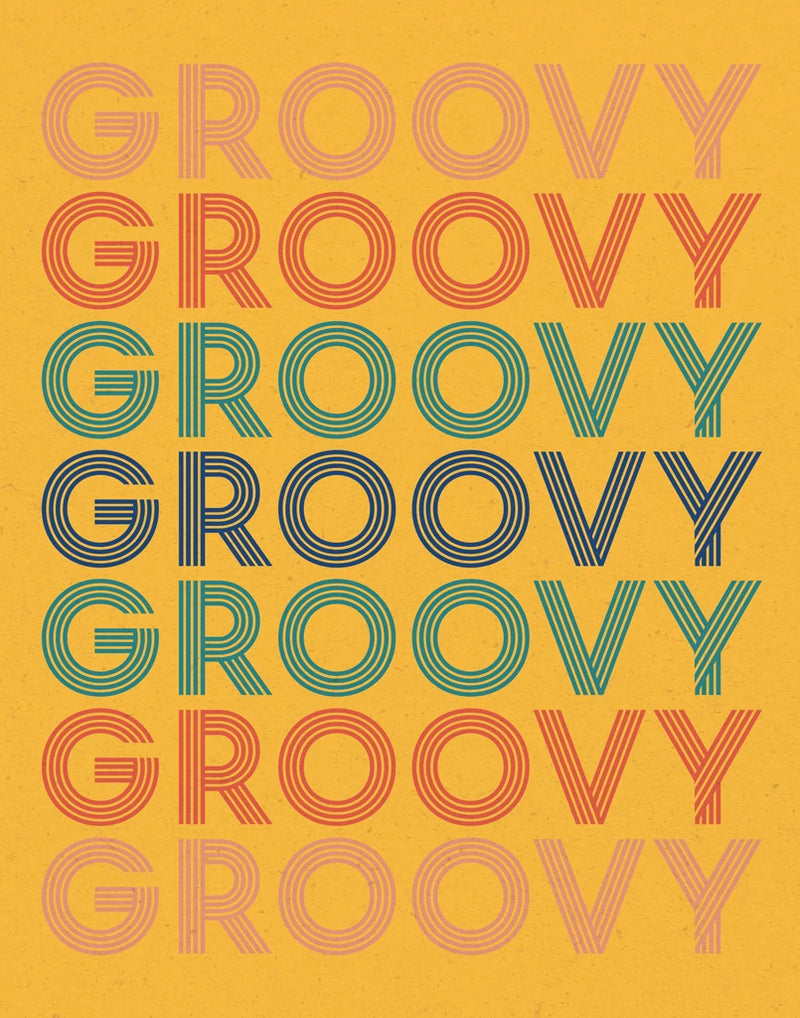 Retro Words I Bright by Wild Apple Portfolio