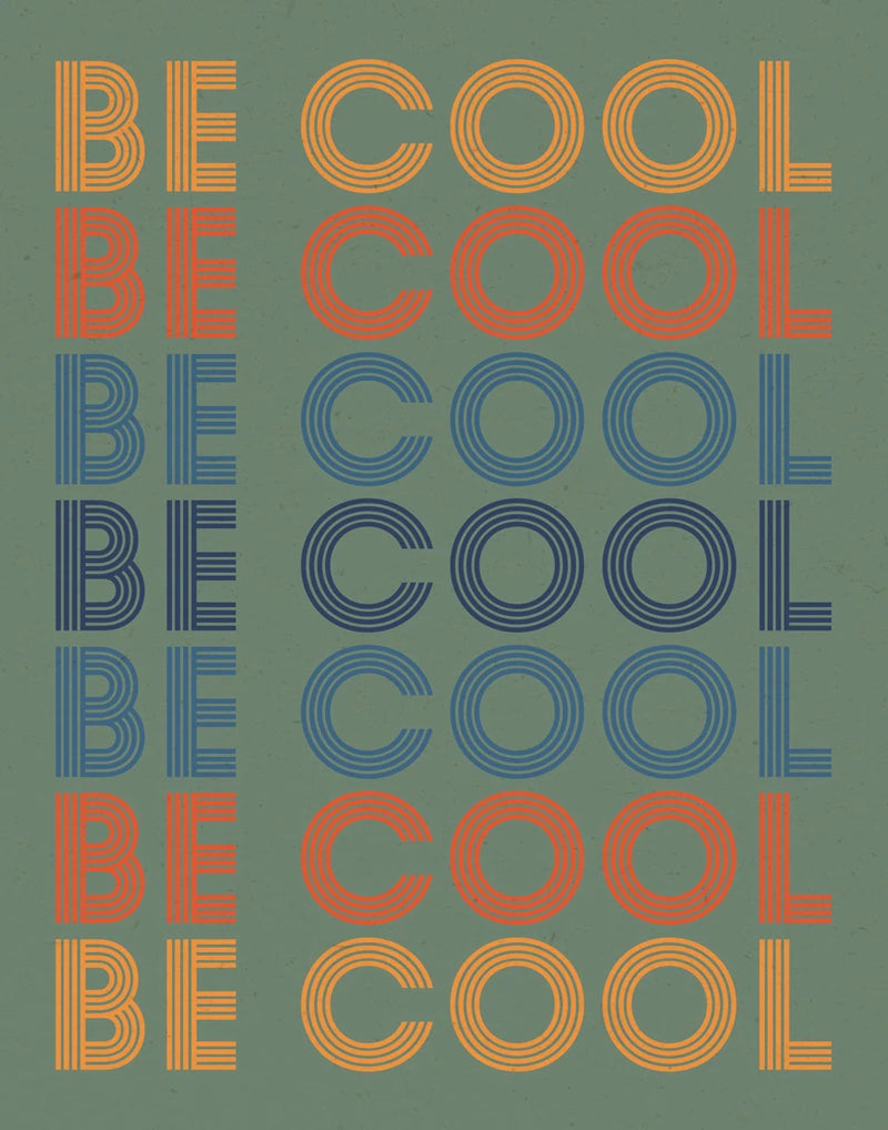 Retro Words II Green by Wild Apple Portfolio