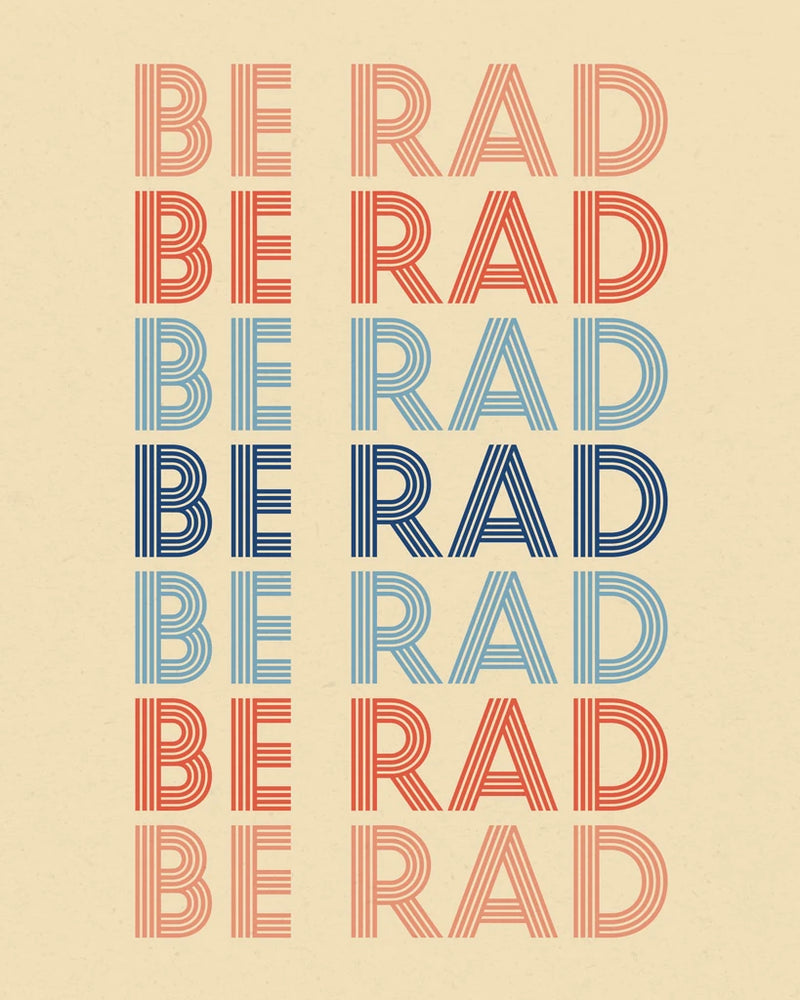 Retro Words III Cream by Wild Apple Portfolio