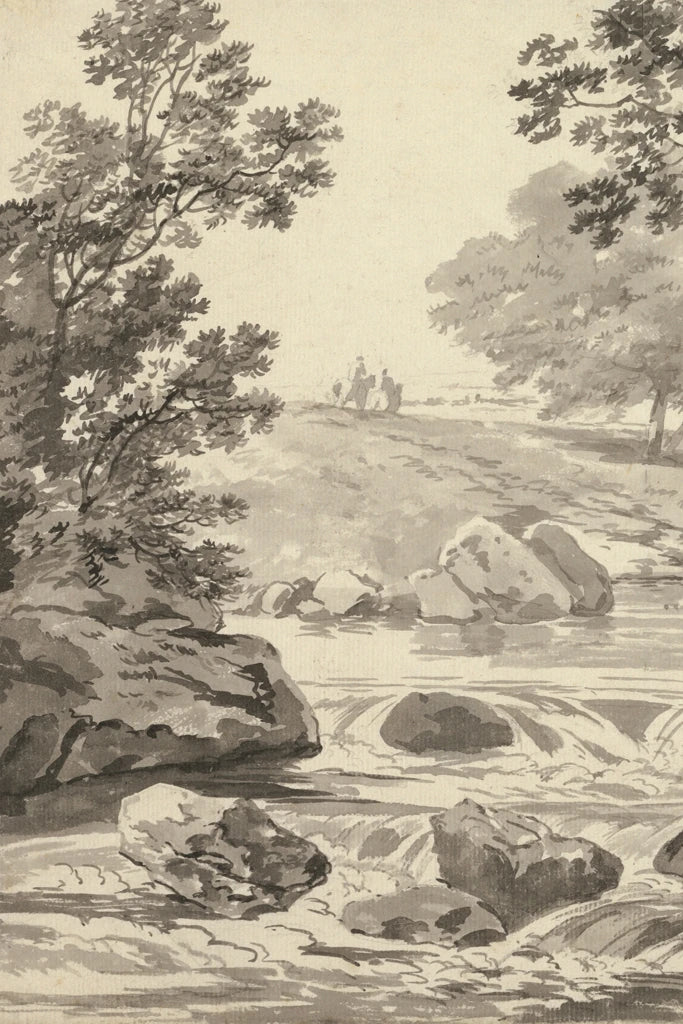 River With Angler I by Wild Apple Portfolio