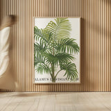 Riviera Palms I by Wild Apple Portfolio. shown as over sized large wall art. Available as an archival giclee rolled canvas, fine art paper, or poster print. SKU 9919h.