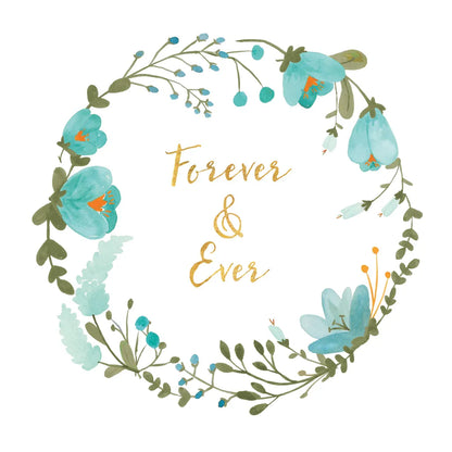 Romantic Floral I Blue by Wild Apple Portfolio. SKU 57582a. Archival Giclee Fine art print for wall decor.