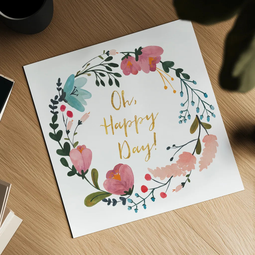 Romantic Floral II by Wild Apple Portfolio. Shown as a detailed flat fine art print, highlighting archival giclee quality. Available as an archival giclee rolled canvas, fine art paper, or poster print. SKU 30131a.