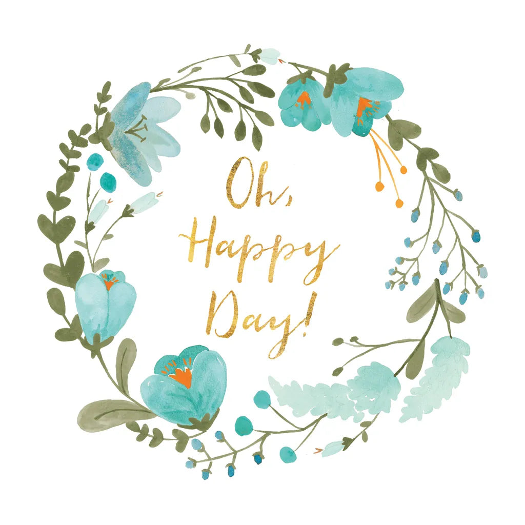 Romantic Floral II Blue by Wild Apple Portfolio. SKU 57583a. Archival Giclee Fine art print for wall decor.