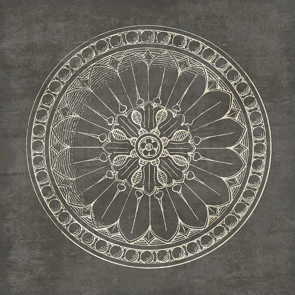 Rosette I Gray by Wild Apple Portfolio. SKU 21573a. Archival Giclee Fine art print for wall decor.