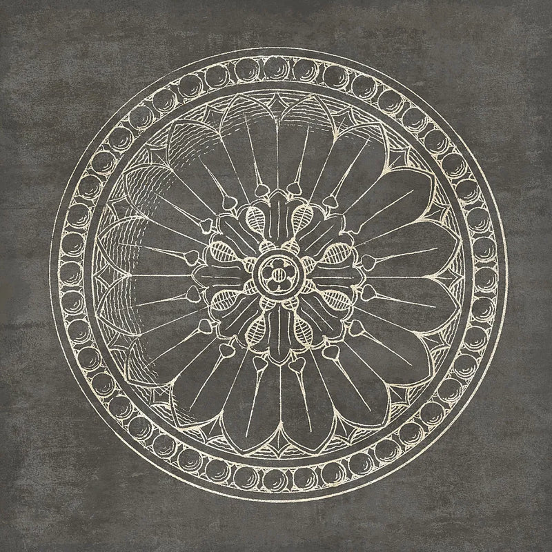 Rosette I Gray by Wild Apple Portfolio. SKU 21573a. Archival Giclee Fine art print for wall decor.