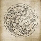 Rosette II Neutral by Wild Apple Portfolio. SKU 24305a. Archival Giclee Fine art print for wall decor.