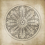Rosette VIII Neutral by Wild Apple Portfolio. SKU 24308a. Archival Giclee Fine art print for wall decor.