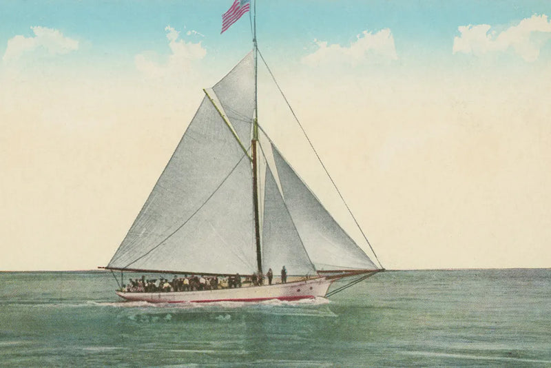 Sailing Party by Wild Apple Portfolio. SKU 75182i. Archival Giclee Fine art print for wall decor.
