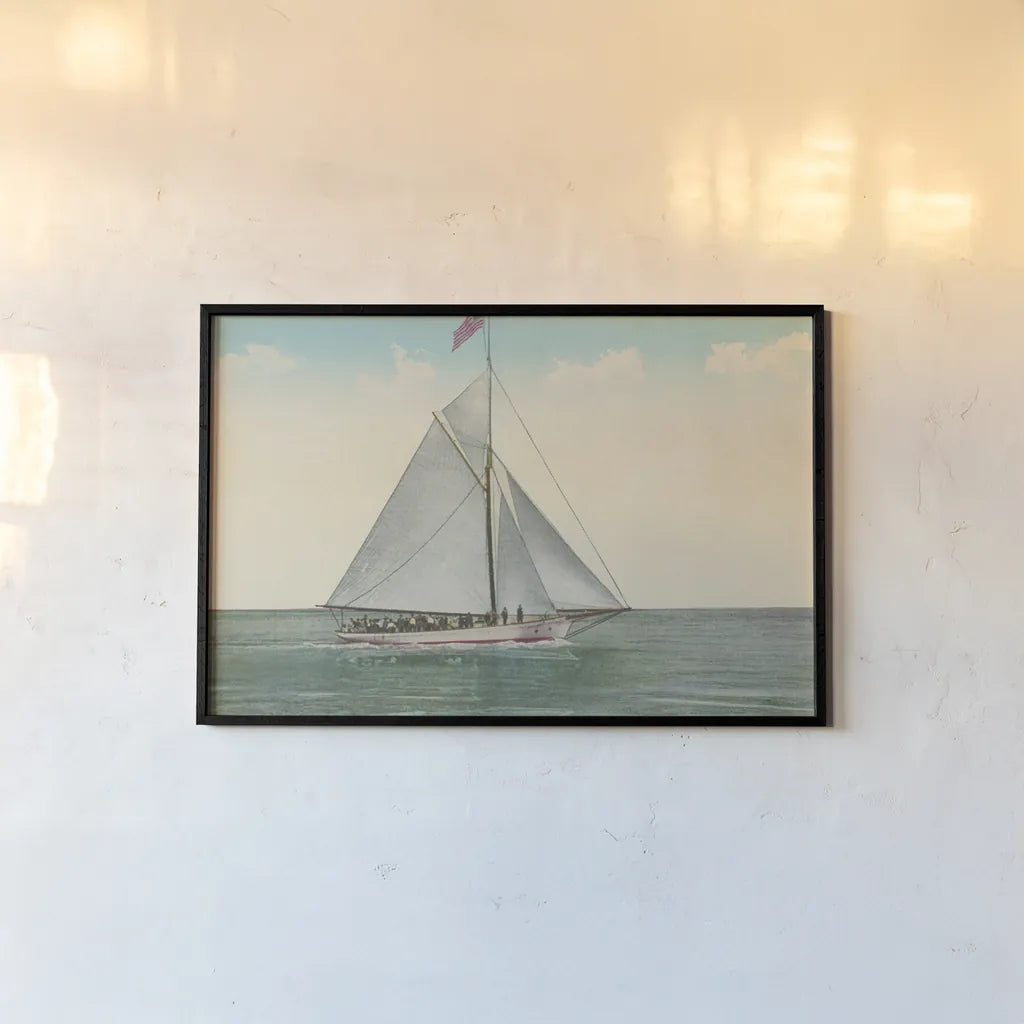 Sailing Party by Wild Apple Portfolio. shown as a paper print in a black flame. Available as a archival giclee rolled canvas, fine art paper, or poster print. SKU 75182i.
