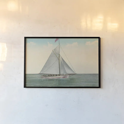 Sailing Party by Wild Apple Portfolio. shown as a paper print in a black flame. Available as a archival giclee rolled canvas, fine art paper, or poster print. SKU 75182i.