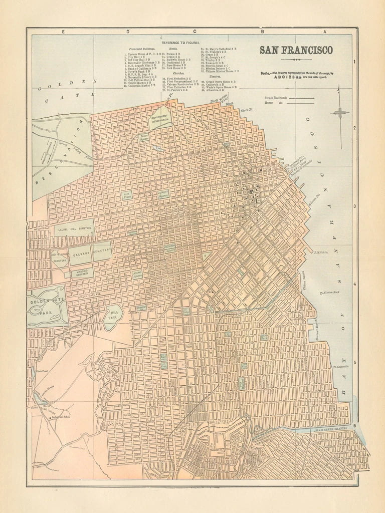 San Francisco Map by Wild Apple Portfolio