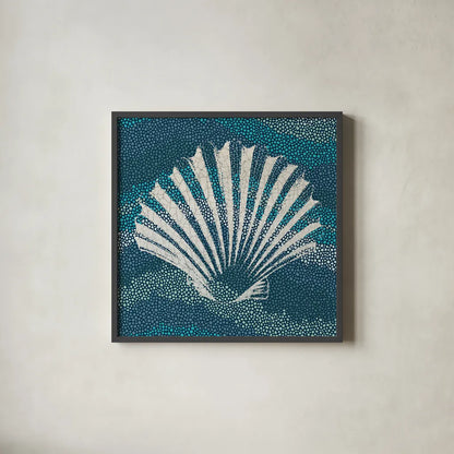 Sea Glass I by Wild Apple Portfolio. Shown in a sleek black glass frame for a contemporary gallery look. Available as an archival giclee rolled canvas, fine art paper, or poster print. SKU 15757a.