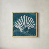 Sea Glass I by Wild Apple Portfolio. Shown in a natural wood glass frame for a timeless modern aesthetic. Available as an archival giclee rolled canvas, fine art paper, or poster print. SKU 15757a.