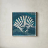 Sea Glass I by Wild Apple Portfolio. Shown in a crisp white glass frame for a clean and minimalist style. Available as an archival giclee rolled canvas, fine art paper, or poster print. SKU 15757a.