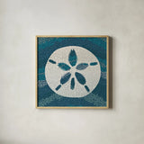 Sea Glass II by Wild Apple Portfolio. Shown in a natural wood glass frame for a timeless modern aesthetic. Available as an archival giclee rolled canvas, fine art paper, or poster print. SKU 15756a.
