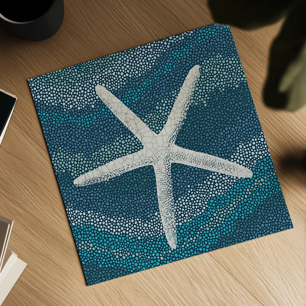 Sea Glass IV by Wild Apple Portfolio. Shown as a detailed flat fine art print, highlighting archival giclee quality. Available as an archival giclee rolled canvas, fine art paper, or poster print. SKU 15759a.