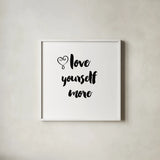 Self Reflection I by Wild Apple Portfolio. Shown in a crisp white glass frame for a clean and minimalist style. Available as an archival giclee rolled canvas, fine art paper, or poster print. SKU 39872a.