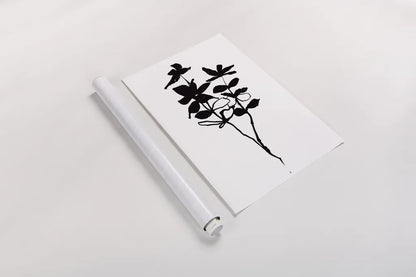 Silhouette Floral I by Wild Apple Portfolio. shown as a rolled paper print. Available as archival giclee rolled canvas, fine art paper, or poster print. SKU 71331h.
