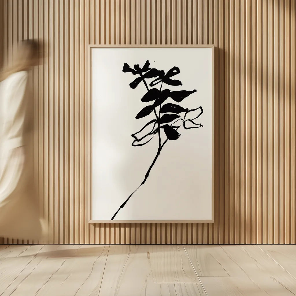 Silhouette Floral II by Wild Apple Portfolio. shown as over sized large wall art. Available as an archival giclee rolled canvas, fine art paper, or poster print. SKU 71332h.