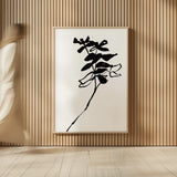 Silhouette Floral II by Wild Apple Portfolio. shown as over sized large wall art. Available as an archival giclee rolled canvas, fine art paper, or poster print. SKU 71332h.
