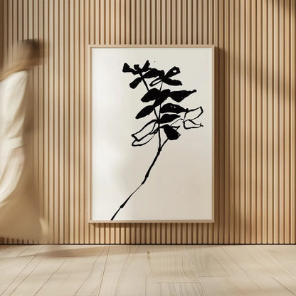Silhouette Floral II by Wild Apple Portfolio. shown as over sized large wall art. Available as an archival giclee rolled canvas, fine art paper, or poster print. SKU 71332h.