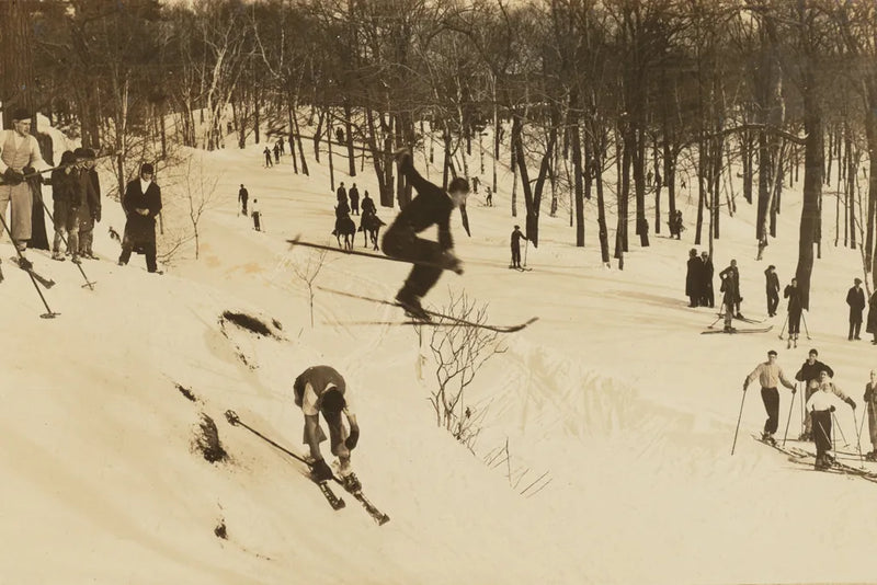 Skiing I by Wild Apple Portfolio. SKU 73288i. Archival Giclee Fine art print for wall decor.