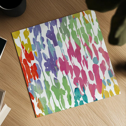 Splashes of Color II by Wild Apple Portfolio. Shown as a detailed flat fine art print, highlighting archival giclee quality. Available as an archival giclee rolled canvas, fine art paper, or poster print. SKU 17229a.