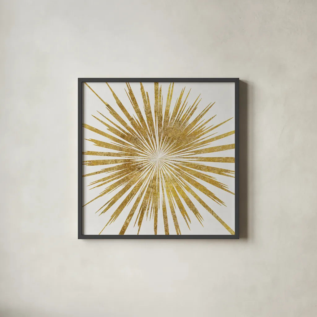 Starshine by Wild Apple Portfolio. Shown in a sleek black glass frame for a contemporary gallery look. Available as an archival giclee rolled canvas, fine art paper, or poster print. SKU 62018a.