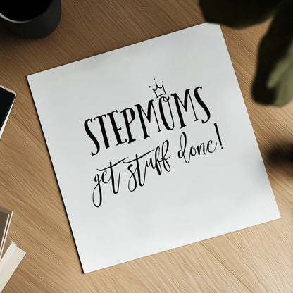 Stepmom Inspiration I by Wild Apple Portfolio. Shown as a detailed flat fine art print, highlighting archival giclee quality. Available as an archival giclee rolled canvas, fine art paper, or poster print. SKU 54757a.