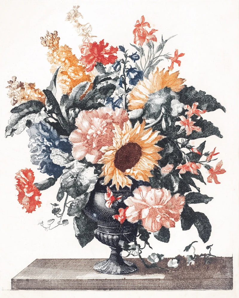 Stone Vase with Flowers II by Wild Apple Portfolio
