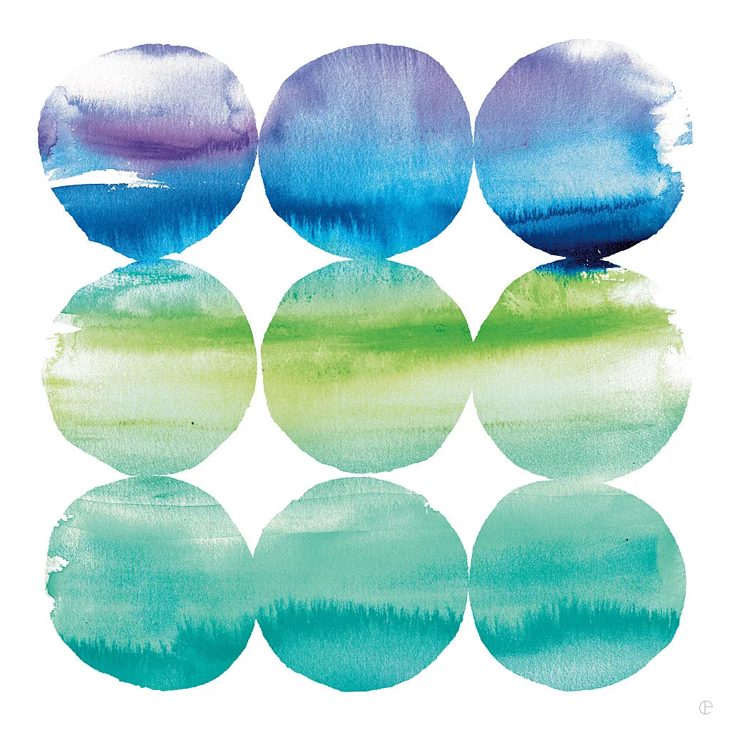 Summer Dots II by Wild Apple Portfolio. SKU 18650a. Archival Giclee Fine art print for wall decor.