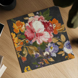 Summer Garden III Black by Wild Apple Portfolio. Shown as a detailed flat fine art print, highlighting archival giclee quality. Available as an archival giclee rolled canvas, fine art paper, or poster print. SKU 30228a.